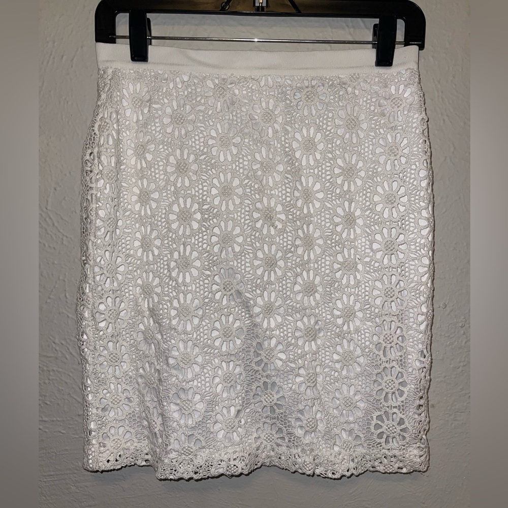 ANN TAYLOR Crochet Skirt